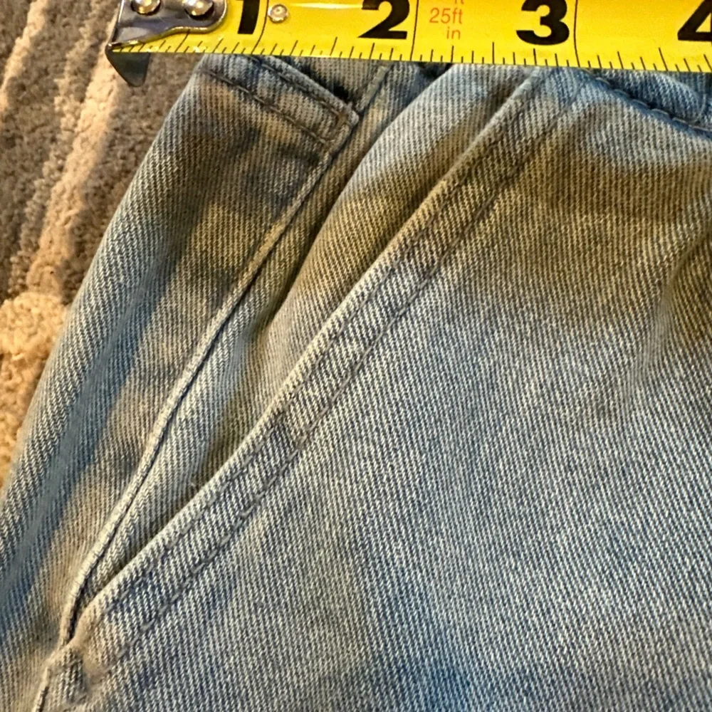 Flamingo Women's Light Blue Cropped Jeans, oversized, boho-esque. - Picture 8 of 9